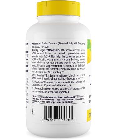 Buy Healthy Origins Ubiquinol 300 mg - Premium CoQ10 for Heart Health & Antioxidant Support - Gluten-Free Non-GMO Softgels - 150 Count - Buy Online on GoSupps.com