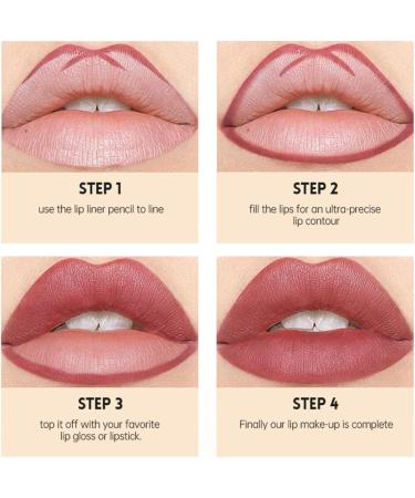 Lot de 12 crayons l vres mats waterproof et longue tenue anti-bavures (Set B) - Buy Online on GoSupps.com