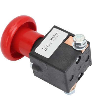 Emergency Push Button Switch Reliable Easy Operation 0.7 to 1.1Ue Emergency Stop Switch Stable Rapid Response for Electric Stacker Forklift Pallet Car (125A) - Buy Online on GoSupps.com