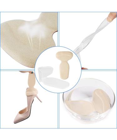 Shop Dadabig Heel Cushions - 4 Pairs of Anti-Slip Silicone Heel Pillows for Ultimate Comfort & Protection - Perfect for High Heels - Beige/Transparent - Buy Online on GoSupps.com