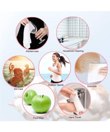 Amisley Disposable Face Towel | Ultra Soft Washcloths | 70Pcs Unscented Baby Dry Wipes | Multi-Use Makeup Remover & Cleansing Towelettes | Dust-Proof Bag | 60 Count - 1 Pack - Buy Online on GoSupps.com