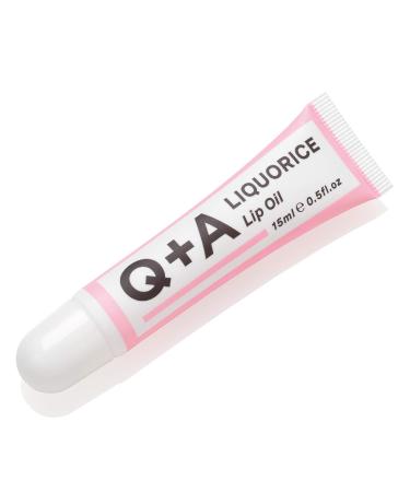Q+A Licorice Lip Oil - Moisturizing & Healing Lip Oil for Fuller Lips | 15 ml - International Shipping Available - Buy Online on GoSupps.com