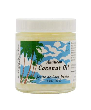 Antillean Coconut Oil 4 oz. Aceite Coco