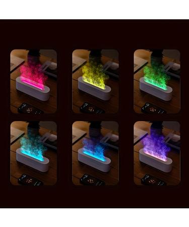Flame Diffuser | Aromatherapy Essential Oil Humidifier | 150ml Timer Off | Ideal for Yoga Home Office & School - Black - Buy Online on GoSupps.com
