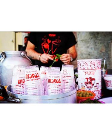 Toschi Strawberry Mint Pomegranate Syrups for Cocktails - 3 x 1 Litre + Italian Gourmet Polpa 400 g - Buy Online on GoSupps.com