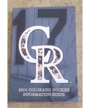 COLORADO ROCKIES MLB BASEBALL MEDIA GUIDE - 2014 - NM/MT SHAPE