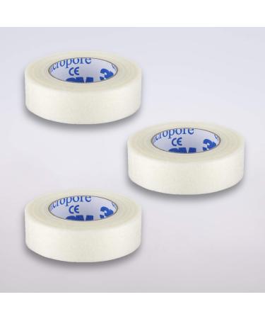 Paper Adhesive Tape Micropore Tape Eyelashes Eyelash Extensions Lashes Artificial Eyelashes (3 Rolls)
