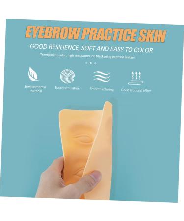 Housoutil Brow Practice Skin 3pcs Skin Fake Eyebrow Model Supplies Permanent Eyeliner Brow Professional Silicone Beginner - Buy Online on GoSupps.com