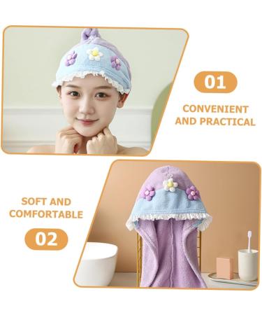 FOMIYES Dry Hair Cap - Rapid Hair Drying Towel & Turban for Wet Hair | Ultra-Absorbent Hair Drying Hat | Perfect for Quick Drying | 65x25cm - Buy Online on GoSupps.com