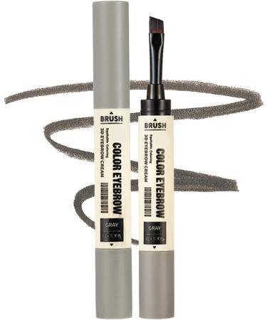 Waterproof Brow Gel Eyebrow Mascara Tinted Brow Cream With Brush - Natural Sweatproof Double Head Liquid Eyebrow Makeup Highly Tinted Eyebrow Mascara Tinted Brow Cream Black - Buy Online on GoSupps.com