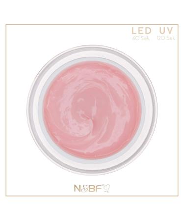 N&BF 15ml Comfort Line Poly Acryl Gel Milky Ros | High-Quality Professional Polygel for Gelnageln | Made in Germany - Buy Online on GoSupps.com