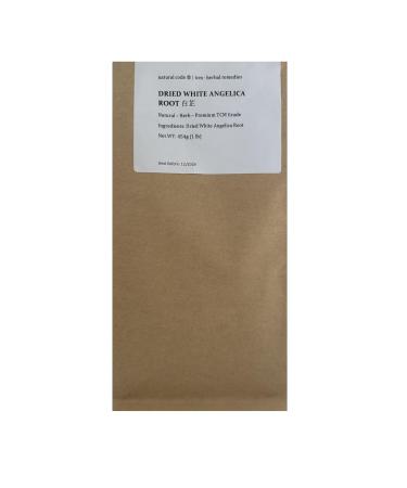 Natural Code - Dried Dahurian Angelica Root 454g/1lb - Dried White Angelica Root - Radix Angelicae Dahuricae - Bai Zhi - - Non GMO - Vegan - No Preservatives or Additives - 100% Natural