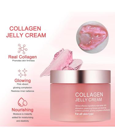 Buy Collagen Jelly Cream with Hydrolyzed Collagen - Anti-Wrinkle & Hydration Boost for All Skin Types - 100g - Buy Online on GoSupps.com