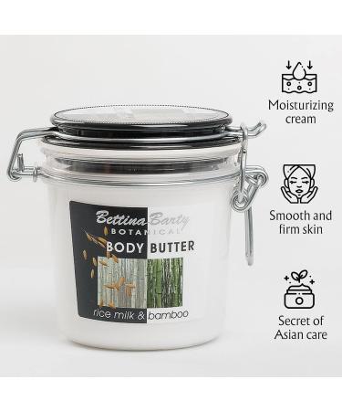 Bettina Barty Botanical Rice Milk & Bamboo Body Butter 400 ml - Luxurious Moisturizer for Smooth Skin | International Shipping Available - Buy Online on GoSupps.com