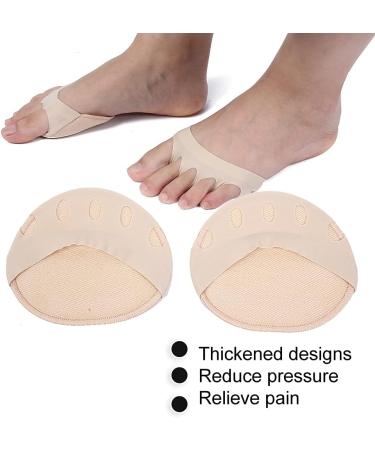 Foot Cushion & Pointe Shoe Toe Pads - 2 Pairs Skin Color High Heeled Shoe Forefoot Pads for Pain Relief & Comfort - Buy Online on GoSupps.com
