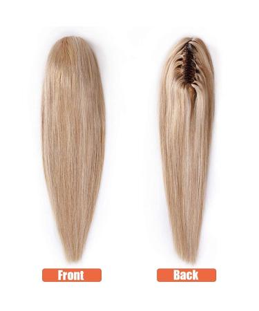 Elailite Real Hair Braid Extensions & Clip-in Ponytail | 22'' Remy Smooth Human Hair #18/613 Ashblond & Bleached Blonde - 120g - Buy Online on GoSupps.com