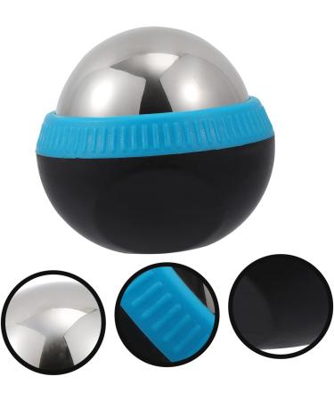 Gleavi Stainless Steel Massage Ball - Manual Face Massage Roller Tool for Cryotherapy & Relaxation | 8.3x7.5x7cm Blue - Buy Online on GoSupps.com