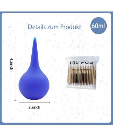 2 PCS Ear Cleaner 60ml - Effective Ear Wax Removal for Adults Babies & Children | Safe Ear Cleaning Solution - Buy Online on GoSupps.com