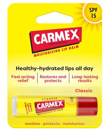 Carmex Lip Balm Stick SPF15 4.25 g Classic 21 g (Pack of 1)