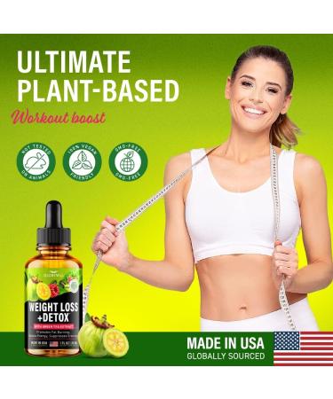 Natural Detox Weight Loss Drops Made in USA - Effective Appetite Suppressant & Metabolism Booster - 1 Fl Oz - Buy Online on GoSupps.com