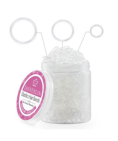 Clear Hair Elastics Bands  Assorted Size Rubber Hair Ties Baby Mixed Size Polybands Hair Elastics for Toddler Girls Women JASVERLIN 2000pcs - Buy Online on GoSupps.com