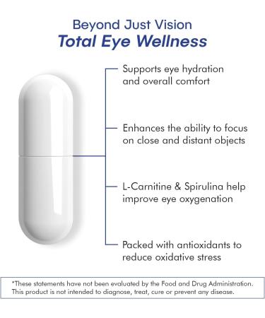 Eye Health Supplement 14 Essential nutrients for Clear Vision Blue Light Protection and Long-Term Eye Health. Supports Clarity and Eye Wellness. 60 Capsules. (1 Pack) 60 Count (Pack of 1) - Buy Online on GoSupps.com