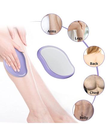 Crystal Hair Eraser - Reusable Painless Hair Removal Tool for Women and Men - Fast & Easy - Purple - Buy Online on GoSupps.com