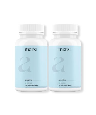 Mars Micronized Creatine Monohydrate Caps with Shilajit & Surgemax (240N) | 100% Pure & Natural | Overall Well-Being (Pack of 2) 1 Count (Pack of 2)
