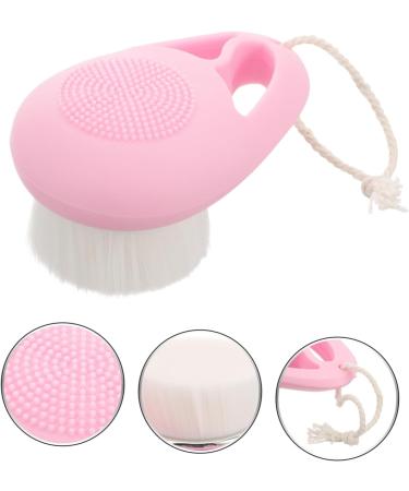 Angoily Facial Exfoliator Soft Fur Scrub Brush Brush Facial Cleansing Artificial Fiber Manual Cleaning Brush Scrub Makeup Brush Scrubber washbasin exfoliating Brush Double Sided face - Buy Online on GoSupps.com