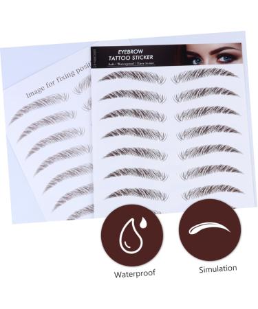DRESSOOS 4pcs Eyebrow Stickers Tool Stickers Authentic Brow Eyebrow Stencils Make up Transfer Stickers 6d - Buy Online on GoSupps.com