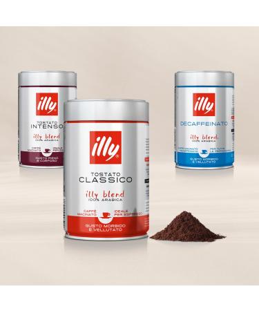 illy Coffee Classico Ground Coffee Medium Roast Made From 100% Arabica Coffee Beans 250g (Pack of 2) - Buy Online on GoSupps.com