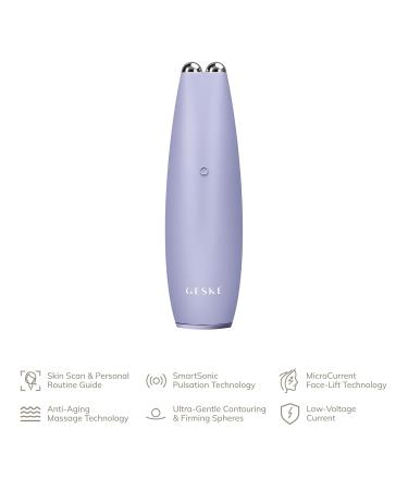 Geske SmartAppGuided Microcurrent Face-Lift Pen | 6-in-1 Anti-Aging Skincare Tool | Purple | Lift & Rejuvenate Skin Without Wrinkles - Buy Online on GoSupps.com