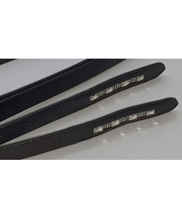 Buy Big Liz Braun Black Leather Glittering Children Stirrup Straps 100 110 120 cm - Numbered Tysons (120 cm) - International Shipping Available - Buy Online on GoSupps.com