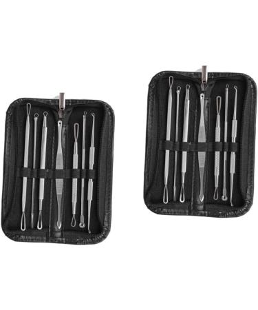 FOMIYES 14 Pcs Comedone Extractor Pimple Tools Blackhead Removal Extractor Tools Stainless Steel - Buy Online on GoSupps.com