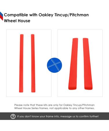 BlazerBuck Replacement Ear Socks for Oakley Tincup OX3184 & OX5099 - Black/Red Ear Grips for Ultimate Comfort - Buy Online on GoSupps.com