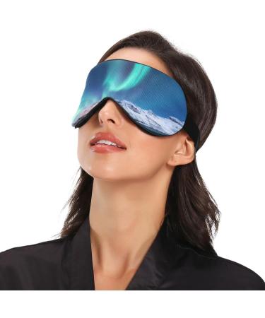 Aurora Polaris Floeberg Light Blocking Sleep Mask - Adjustable Green Light Blindfold for Men & Women | Comfortable Eye Mask for Travel Naps & Work - Buy Online on GoSupps.com