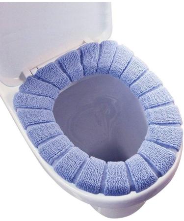 Guojanfon Bathroom Soft Thicker Washable Toilet Seat Cover Pads - 3PCS (Blue, Pink, Grey) - Buy Online on GoSupps.com