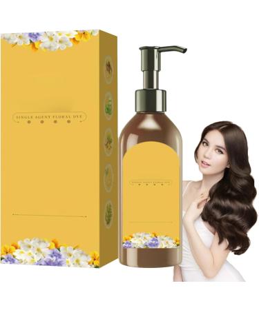 Unique plant-based floral hair dye 300 ml of natural plant-based hair coloring shampoo | Perfect for covering gray hair in older women grandmothers and for hair care - Buy Online on GoSupps.com