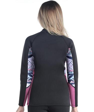 LayaTone 3mm Neoprene Wetsuit Top for Women - Scuba Diving & Surfing Jacket | Long Sleeve Wet Suit Top for Canoeing & Diving - Size C Small - Buy Online on GoSupps.com
