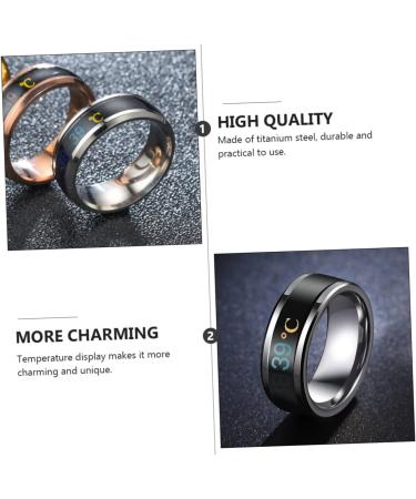 ABAODAM 2 STK Sensitive Couple Ring - Modern Men's Jewelry Stylish Cock Ring Delicate Temperature Lover's Ring - Adjustable Sizes (1.74x1.74cm) - Perfect Gift for Him - Buy Online on GoSupps.com