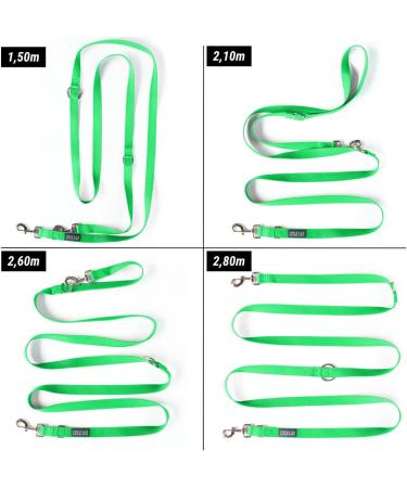Shop Kuri Pai 3m Comfortable Dog Leash for Small Dogs - Eco-Friendly Bamboo Double Linen Green | Perfect Rehabilitation Leash (S 1.5cm Wide) - Buy Online on GoSupps.com