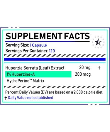 HuperzineA 1 Huperia Serrata Leaf Norotropic 120 VCapsules 200mcg Apex - Buy Online on GoSupps.com