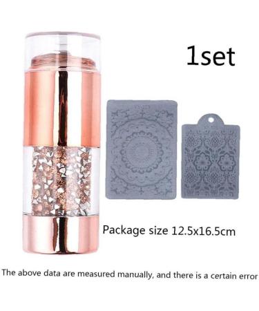 Onsinic Nail Art Stamper & Scraper - Double Head Silicone Stamp for DIY Nail Designs | International Shipping Available - Buy Online on GoSupps.com
