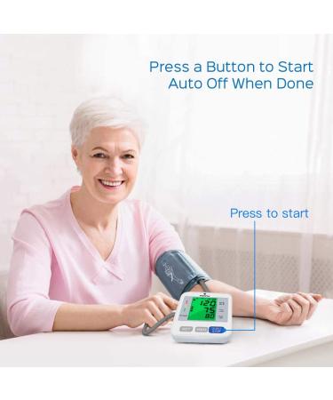 PANACARE Upper Arm Blood Pressure Monitor with XL Cuff for Home Use - 3.4'' Tri-Color Backlight Screen, Audio Reading, Automatic Electronic BP Meter - Buy Online on GoSupps.com