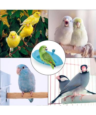 NA Bird Bath Tub Plastic Bird Bath Toy Bird Cage Accessories Food Feeder for Pet Parrot Parakeet Cockatiel - Buy Online on GoSupps.com
