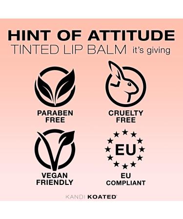 Kandi Koated Hint of Attitude Tinted Lip Balm by Kandi Burruss | Sheer Moisturizing Chapstick with Vitamins | Cruelty-Free & Paraben-Free | Buy Internationally - Best Beauty & Makeup - Buy Online on GoSupps.com