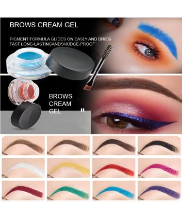 4 PCS 4D Hair Stroke Brow Stamp & Brush Set - Multifunction Ultra-thin Angled Eyebrow Makeup Brushes - Buy Online on GoSupps.com