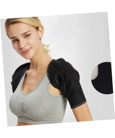 FOMIYES Heated Neck & Shoulder Massager Pad - XL Black Breathable Support Belt & Far Infrared Therapy | International Shipping - Buy Online on GoSupps.com