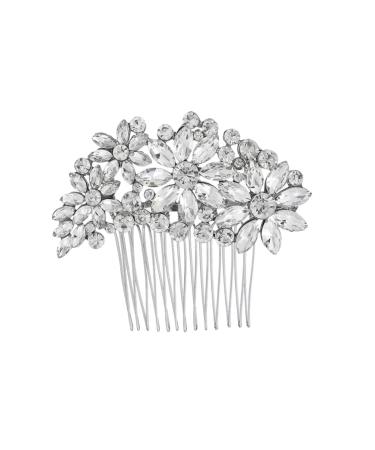 DOITOOL Tiara Bridal Headpiece Wedding Headpiece for Bride Bridal Headdress Wedding Jewlery Bride Insert Comb Women Hairpin Bridal Hair Comb Headgear Alloy Miss Accessories