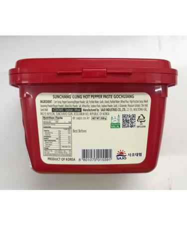 SAJO HAEPYO Korean hot pepper chili paste HALAL Gochujang 500g Pack of 2 - Buy Online on GoSupps.com